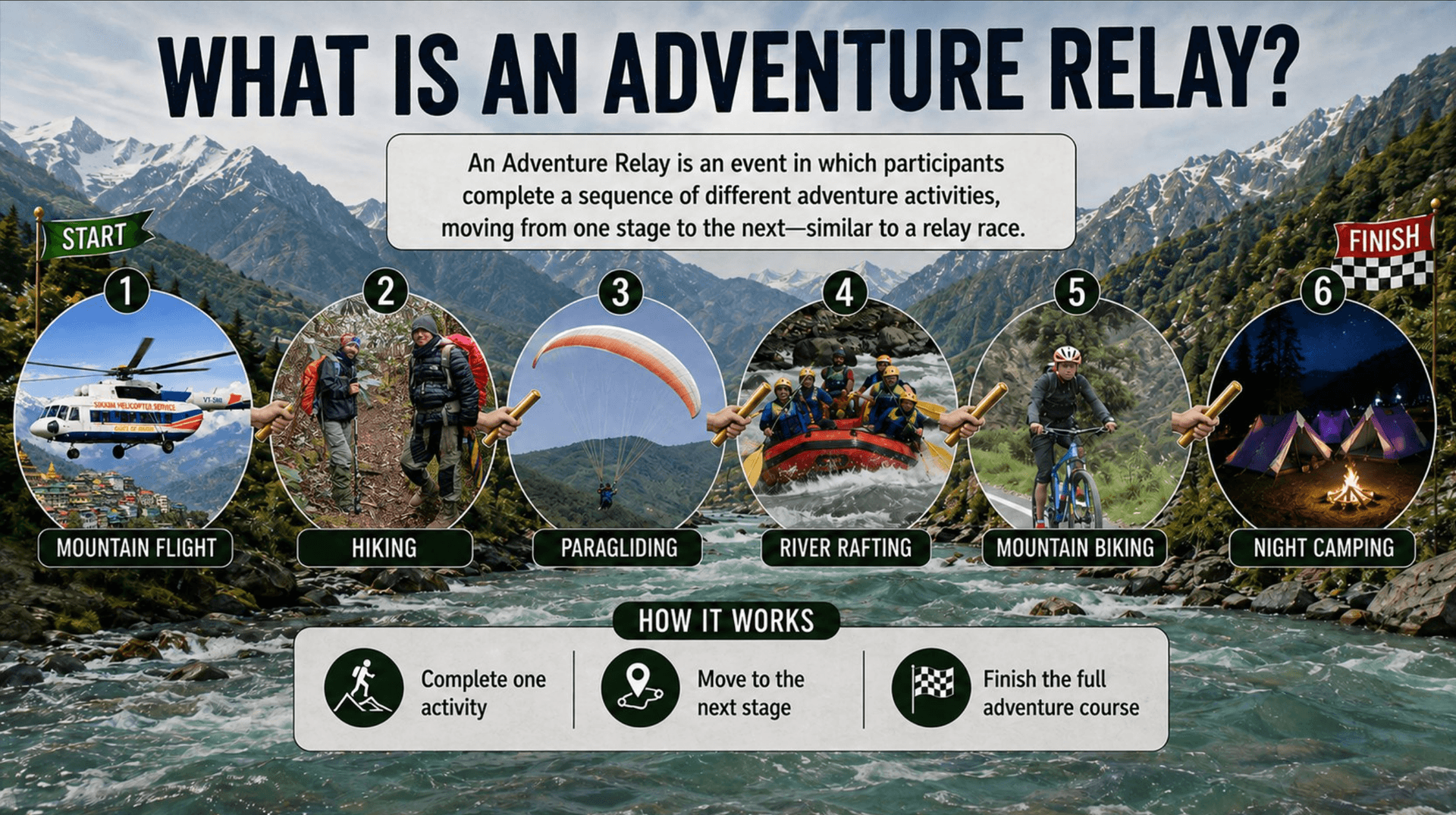 Adventure relay activity